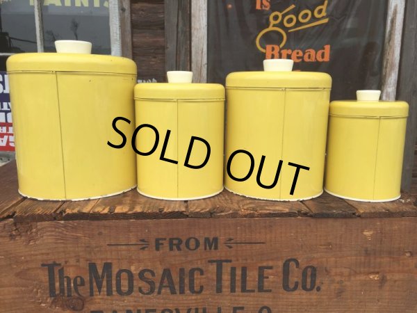 画像4: Vintage Ransburg Canister Set of 4 Flower (AL8585) (4)