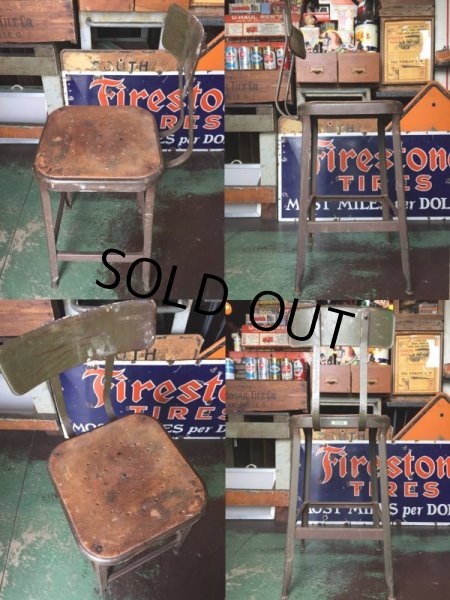 画像2: Vintage Lyon Industrial Stool Chair (AL9018) (2)