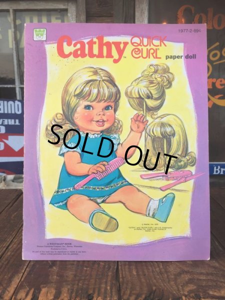 画像1: 70s Cathy Quick Curl Paper Doll Book (AL9177)  (1)