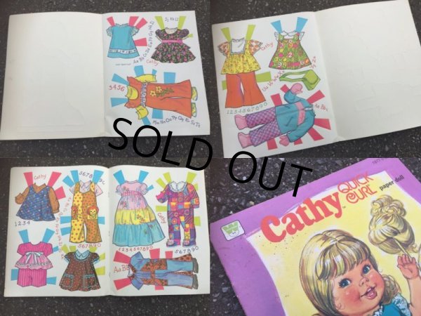 画像3: 70s Cathy Quick Curl Paper Doll Book (AL9177)  (3)