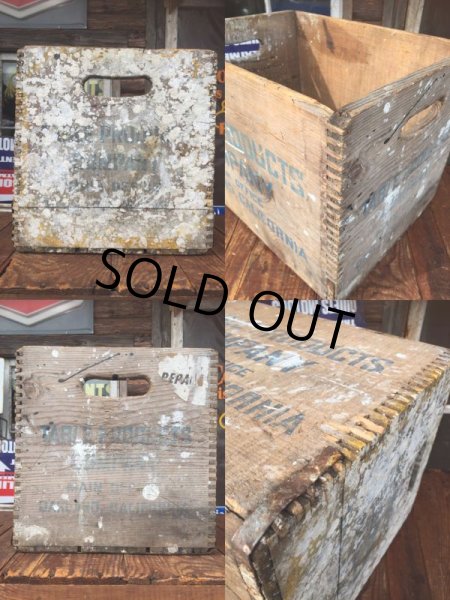画像3: Vintage TABLE PRODUCTS COMPANY Wooden Crate Box (AL9359) (3)