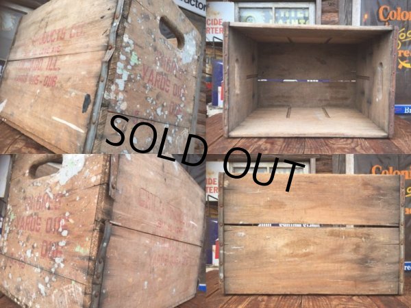 画像4: Vintage CHICO PRODUCTS COMPANY Wooden Crate Box (AL9360) (4)