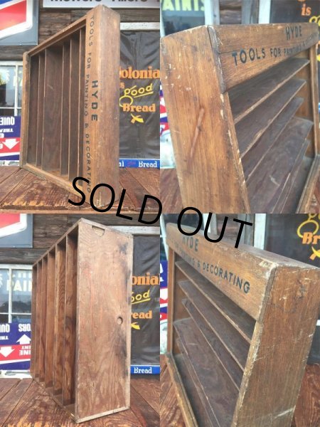 画像5: Vintage Hyde Tools Display Wood Case (AL9456) (5)