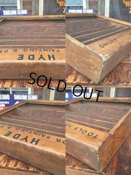 画像4: Vintage Hyde Tools Display Wood Case (AL9456) (4)