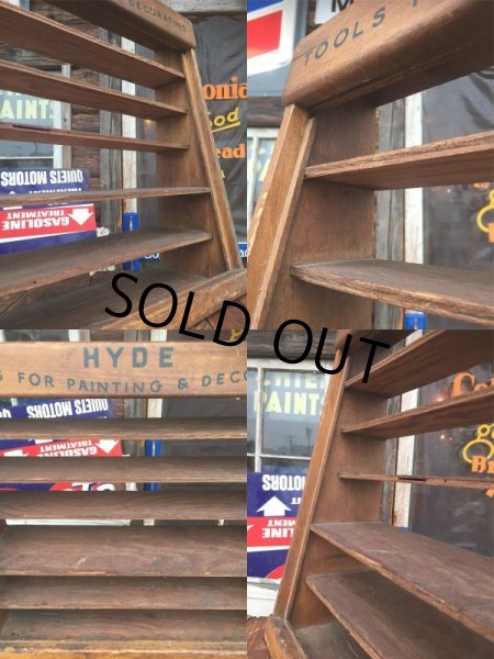 画像3: Vintage Hyde Tools Display Wood Case (AL9456) (3)