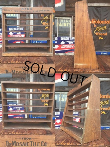 画像2: Vintage Hyde Tools Display Wood Case (AL9456) (2)
