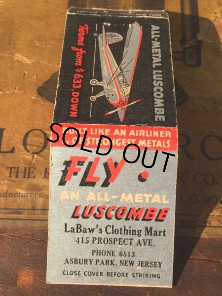 画像2: Vintage Matchbook FLY LUSCOMBE LaBaw's Clothing Mart (MA9867) (2)
