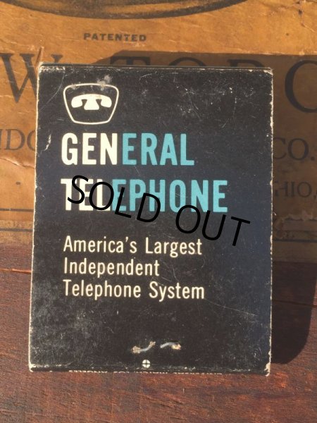 画像2: Vintage Matchbook GENERAL TELEPHONE (MA9824) (2)
