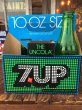 画像1: Vintage Soda 6 Pac bottles Cardboard carrying case 7UP (AL0103) (1)