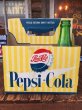 画像1: Vintage Soda 6 Pac bottles Cardboard carrying case Pepsi ( (AL0100) (1)