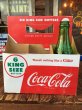 画像1: Vintage Soda 6 Pac bottles Cardboard carrying case Coca Cola (AL0104) (1)