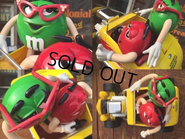 画像3: Vintage M&M's Dispenser Figure Hot Rod car (AL0191) (3)