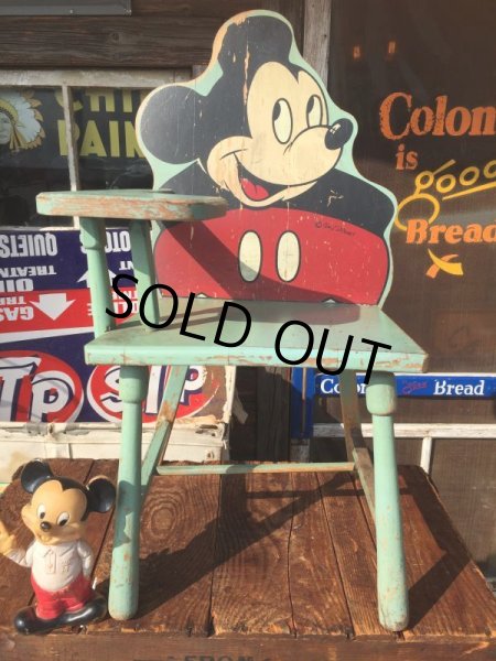 画像1: Vintage Disney Mickey Mouse Kids Desk Chair (AL0996) (1)