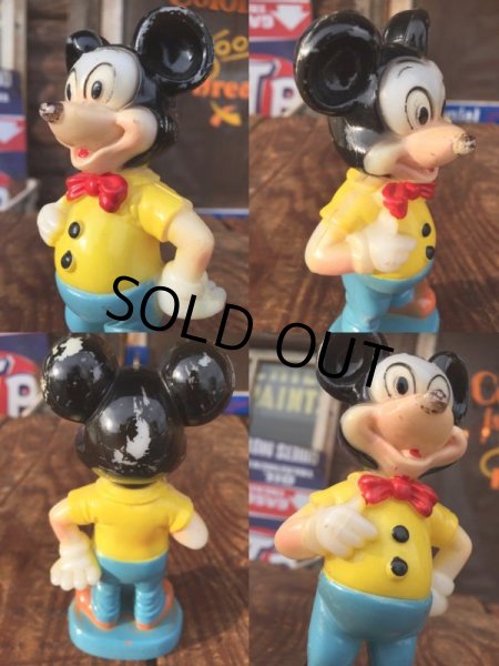 画像3: Vintage Gund Disney Mickey Mouse Plastic Toy (AL0990) (3)