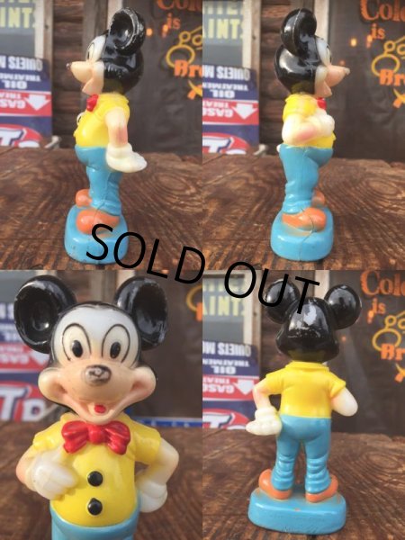画像2: Vintage Gund Disney Mickey Mouse Plastic Toy (AL0990) (2)