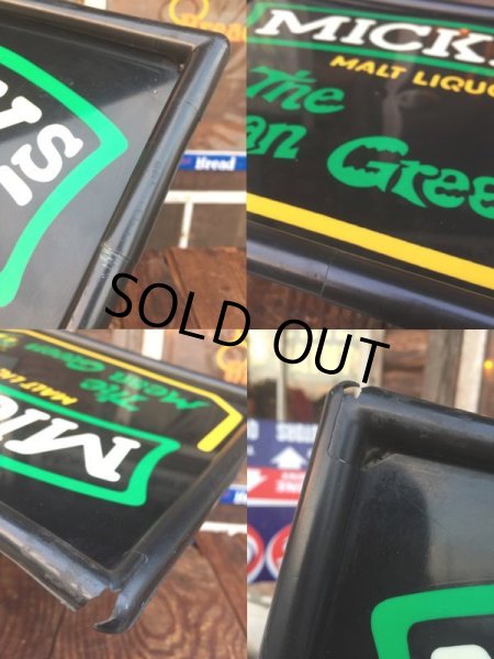 画像4: Vintage Mickeys Malt Liquor The Mean Green Lighted Beer Sign (AL1125) (4)