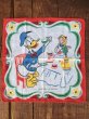 画像2: 50s Vintage Hanky Disney Donald Duck with Alice Tea Party (AL1703) (2)