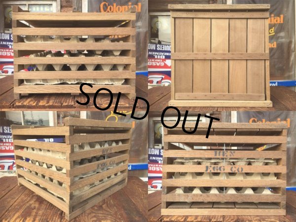 画像4: Vintage Hen Egg Co Wooden Crate Box (AL2695) (4)