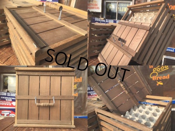 画像3: Vintage Hen Egg Co Wooden Crate Box (AL2695) (3)