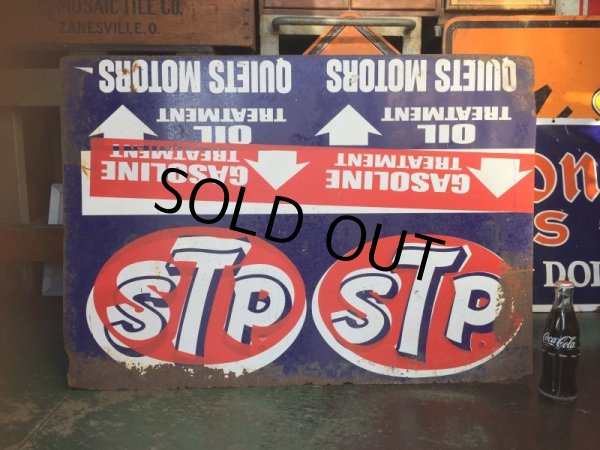 画像1: SALE Vintage STP Metal Sign (AL2129) (1)