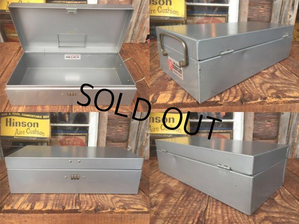 画像2: Vintage Franklin Life Insurance Co Metal Case Tool File Box (AL3141) (2)