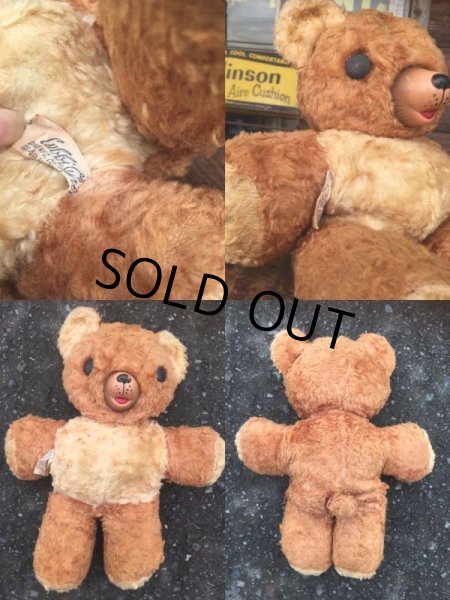 画像3: Vintage Cubbi Gund Rubber Nose Teddy Bear (AL3054) (3)