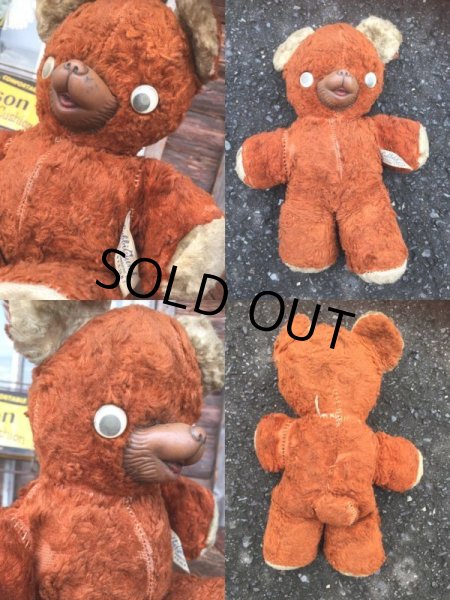 画像3: Vintage Cubbi Gund Rubber Nose Teddy Bear (AL3062) (3)