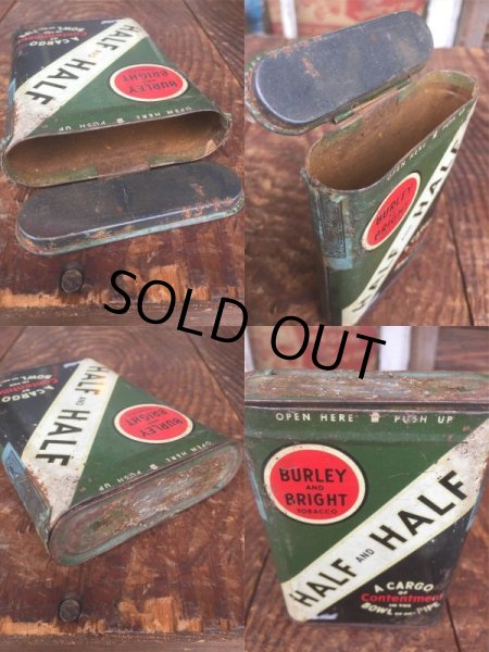 画像3: Vintage HALF & HALF Cigarette Tobacco Can (AL3311) (3)