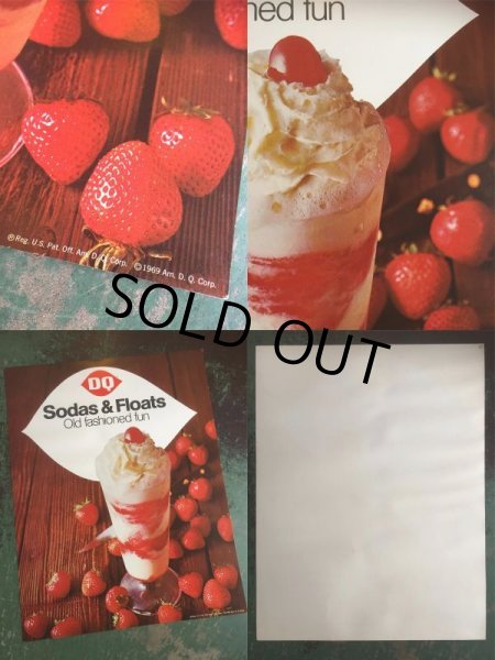 画像3: 60's Vintage Dairy Queen Poster Sign Store Display Sodas&Floats (AL3390) (3)