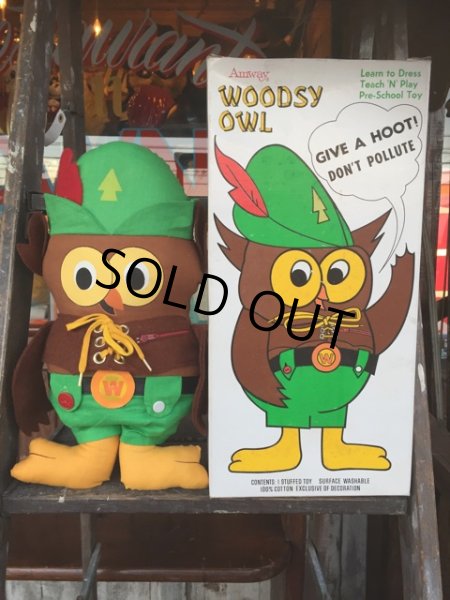 画像1: 70s Vintage Woodsy Owl Pre-school Doll w/box (J019) (1)