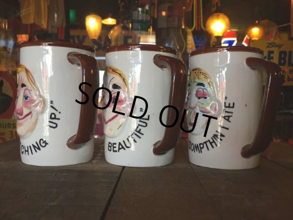 画像2: Vinatge Enesco Funny Face 3D Ceramic Mugs (J027) (2)