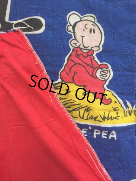画像5: 70s Vintage Popeye Bedding Fabric Futon Twin Size (J035) (5)