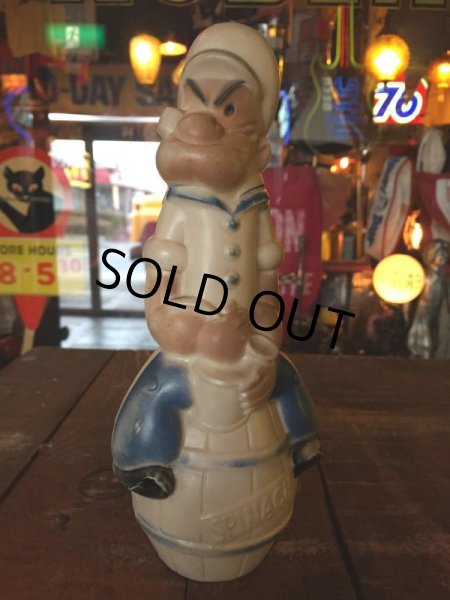 画像1: Vintage Popeye Plastic Doll Bowling Pin (J030) (1)