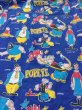 画像9: 70s Vintage Popeye Bedding Fabric Futon Twin Size (J035) (9)