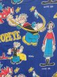 画像3: 70s Vintage Popeye Bedding Fabric Futon Twin Size (J035) (3)
