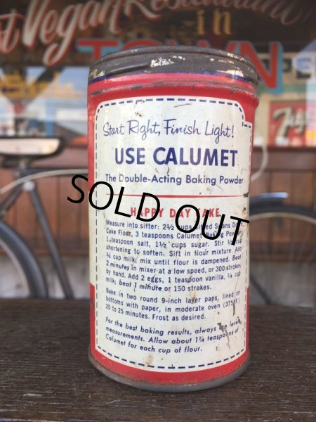 画像3: Vintage Calumet Baking Powder Can 1/2lb (J45)  (3)