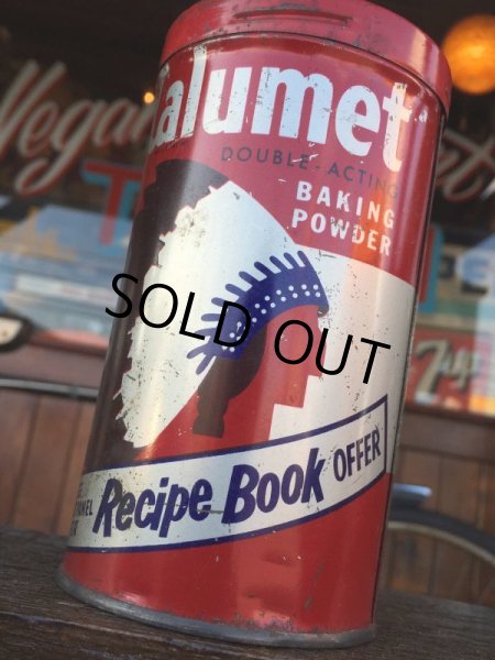 画像7: Vintage Calumet Baking Powder Can 1lb (J46)  (7)