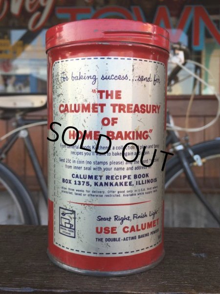 画像3: Vintage Calumet Baking Powder Can 1lb (J46)  (3)