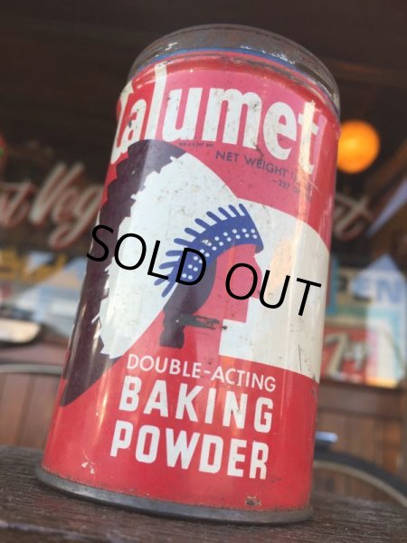 画像7: Vintage Calumet Baking Powder Can 1/2lb (J45)  (7)