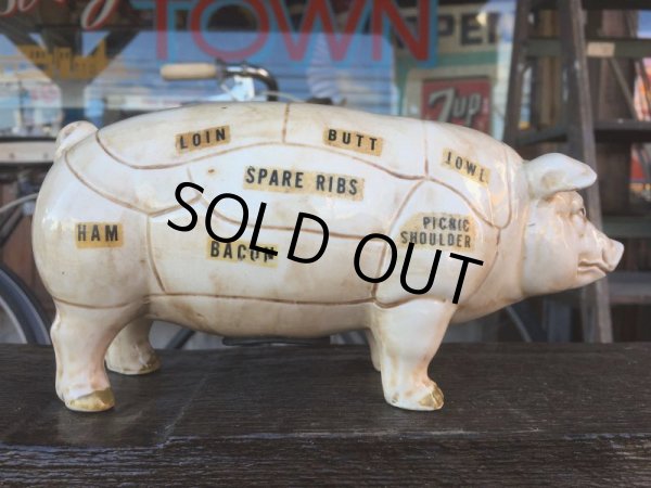 画像3: Vintage Ceramic Pig Piggy Bank (J058) (3)