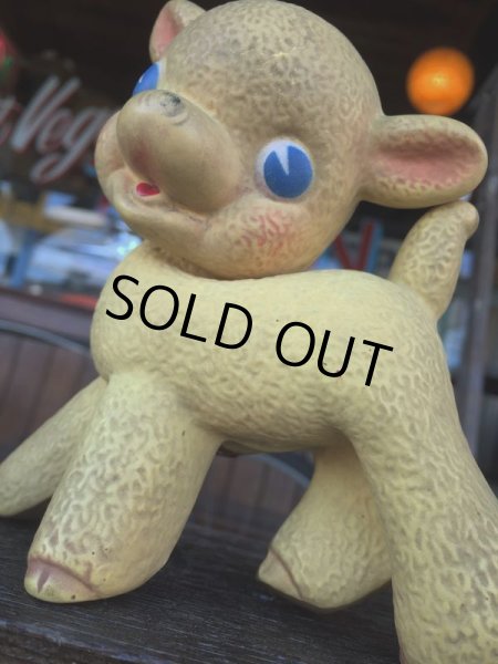 画像6: 50s Vintage Rempel Squeak Toy Little Sheep Lamb (J056) (6)