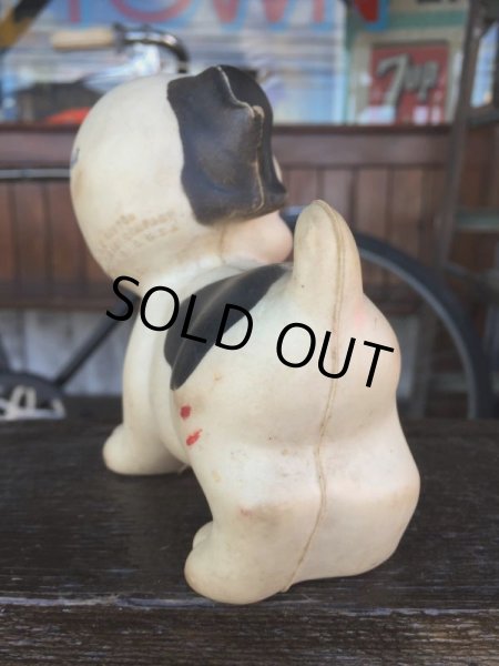 画像7: 50s Vintage Sun Rubber Squeak Toy Puppy (J054) (7)