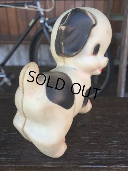 画像8: 50s Vintage Sun Rubber Squeak Toy Puppy (J054) (8)