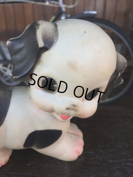 画像11: 50s Vintage Sun Rubber Squeak Toy Puppy (J054) (11)