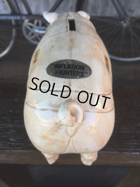 画像8: Vintage Ceramic Pig Piggy Bank (J058) (8)