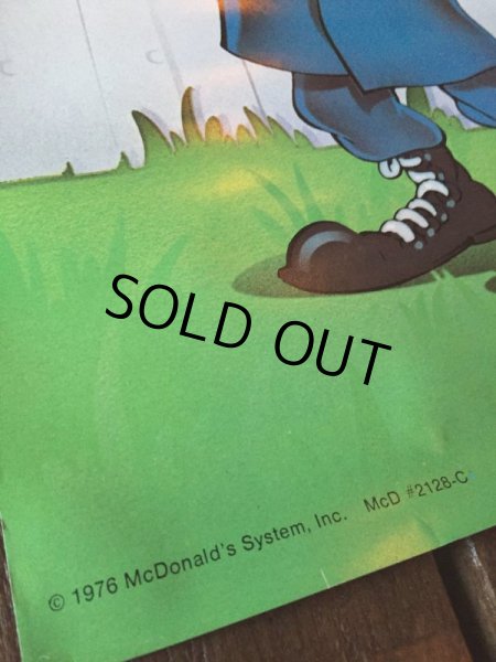 画像5: 70s Vintage McDonalds Poster Sign Big Mac Police (J065)  (5)