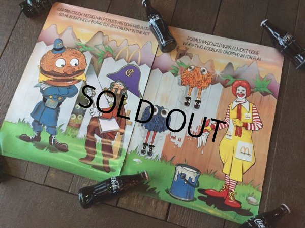 画像6: 70s Vintage McDonalds Poster Sign Ronald McDonald (J064)  (6)