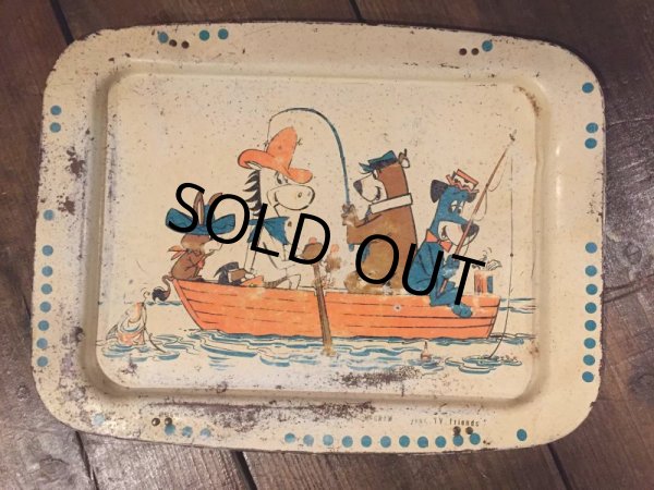 画像8: 60s Vintage Hanna Barbera Yogi Bear TV Tray (J068) (8)