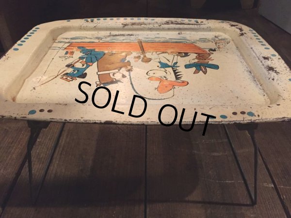 画像6: 60s Vintage Hanna Barbera Yogi Bear TV Tray (J068) (6)