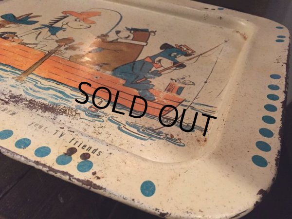 画像3: 60s Vintage Hanna Barbera Yogi Bear TV Tray (J068) (3)